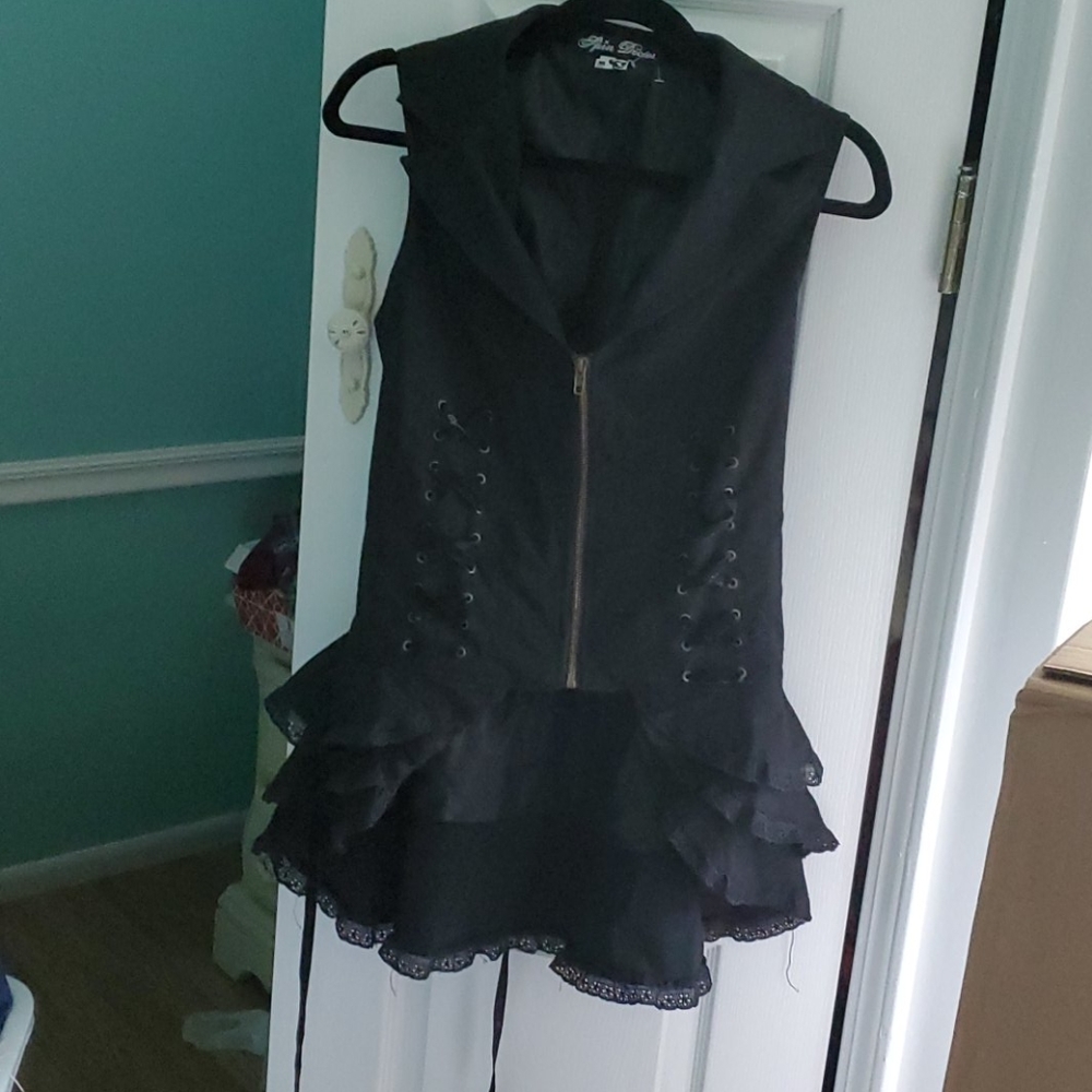 SUPER HOT!! Steampunk/Goth Vest/Corset NWT!!